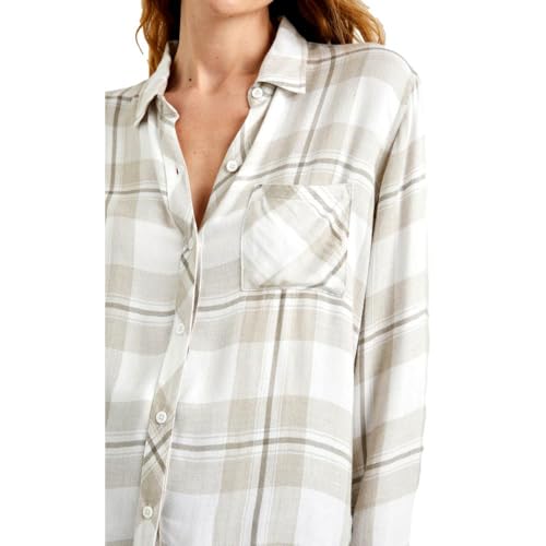 Rails Women's Hunter Button Down Shirt, Ivory Birch (100-550-7172, US, Alpha, Small, Regular, Regular)2