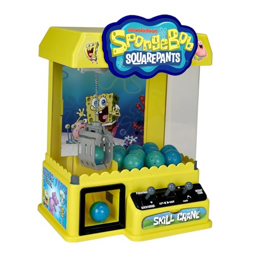 Well Played Spongebob Squarepants Skill Crane Game Toys - Fun Classic Arcade Machine for Kids - Ages 6+