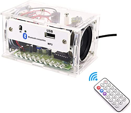 DIY Bluetooth Speaker Box Kit Portable Electronic Sound Amplifier Soldering Project DIY Kits with LED Home Stereo Speakers School Education Science Experiment and STEM Learning for Teens,Kids Adults DIY Bluetooth Speaker Box Kit Portable Electronic Sound Amplifier Soldering Project DIY Kits with LED Home Stereo Speakers School Education Science Experiment and STEM Learning for Teens,Kids Adults
