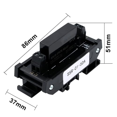 Module relais à semi-conducteurs 24-480VAC entrée basse tension 3-32VDC à commutation rapide 5A - 3