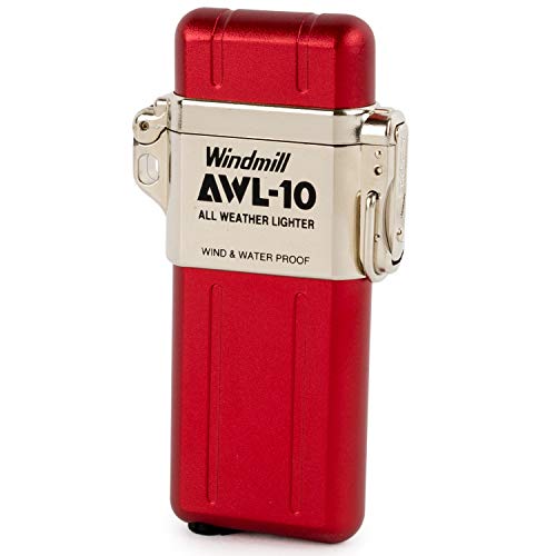WINDMILL ライター AWL-10 ターボ 防水 耐風仕様 レッド 307-1001 74  x 39 x 13 mm