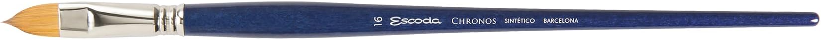 Escoda Chronos Series 3156 Artist Watercolor & Acrylic Paint Brush, Synthetic Toray Fiber & Red Sable Blend, Filbert, Size 16