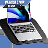 Small Mobile Standing Desk, Adjustable Height Computer Desk with 360 Rolling Casters, Tilting Overbed Table for Home Office and School, White