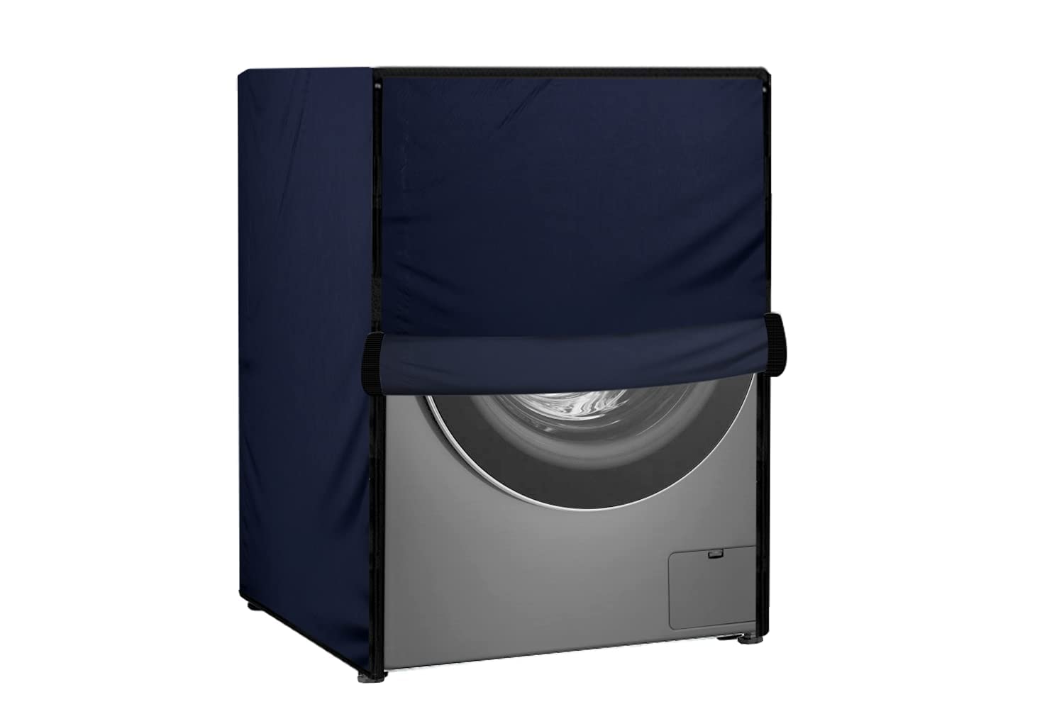 Wings Star Front Load Washing Machine Cover Suitable for Bosch 6.5 kg, 7 kg, 7.5 kg, 8 kg, 8.5 kg, 9 kg. (63X63X81 CMS, Blue)