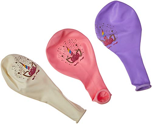 Balão Decorado N.090 Unicornio Charm - Pacote com 25 Unidade(s), São Roque, 1081369625, Multicor