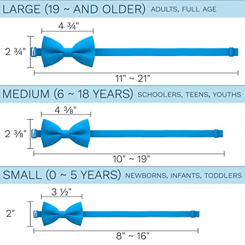 Image of Bow Tie House Mens Bowties Pre-tied Shape Clip on Bowtie Solid Men Formal Wear for kids, baby boys, toddler any age bow ties