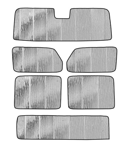 Pigenius Conjunto completo de para-sol para janela para Jeep Gladiator 2020-2024 (não adequado com parte superior macia)