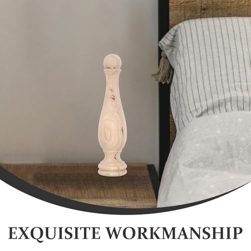 Embouts de Bois Massif Sculptés 8x33 cm pour une Décoration Intérieure Raffinée - 3