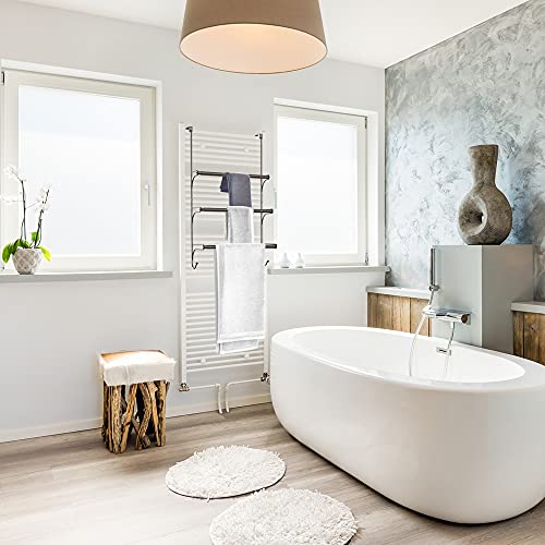 Skycarper Adjustable Over The Door Triple Towel Rack With Double Hooks,Bronze #TOP6