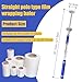 Long Handle Pallet Stretch Wrap Dispenser, Stretch Film Packing Machine, Stretch Film Dispenser Pole Holder, for Film Width 12-20 inch、Rolls 1.5
