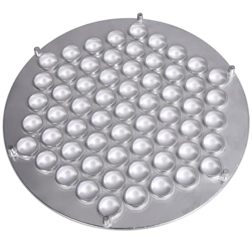 Fabricante de raviolis de aluminio de grado profesional, práctico cortador de bolas de masa de 61 cavidades, ideal para preparación de alimentos a granel, aleación de aluminio, suministros de cocina