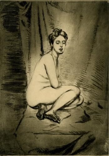 Théodore Casimir Roussel figure de femme accroupie tableau posters art décoration chambre