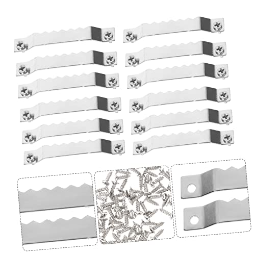 Image of Abaodam Picture Frame Hangers Serrated Hangers Wall Hanging Hardware Set 100pcs
