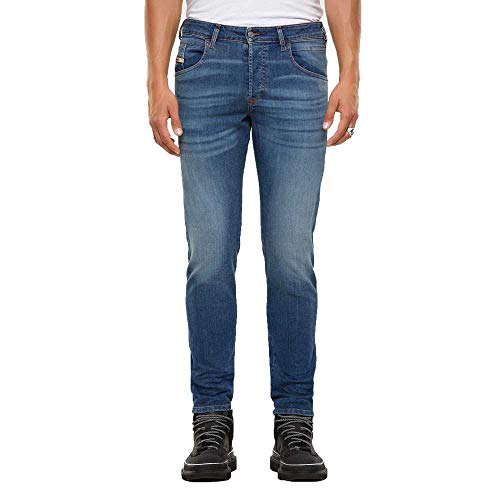 Image of Diesel Men's D-bazer L.32 Pantaloni Jeans, 01 Blue Denim, 28