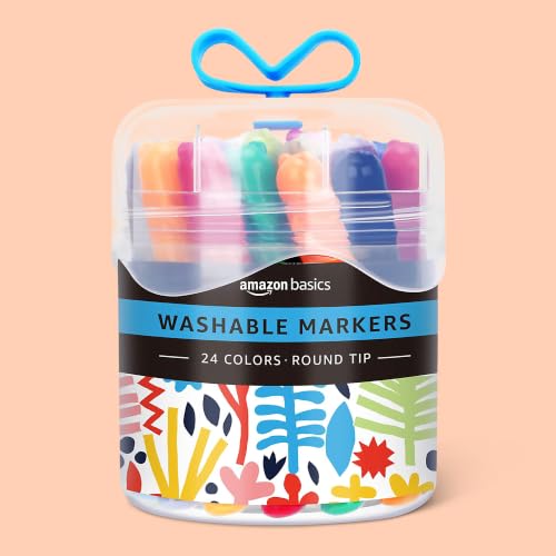 Amazon Basics Washable Markers for Kids...