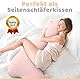 Engelshof Alpaka Kuschelkissen Lama Kuscheltier Seitenschläferkissen XXL plüschtier; Stofftier für Teenager, Mädchen und Jungen, Alpaka Geschenk, Schmusekissen, Plüschkissen Kuscheltier Rosa 100cm