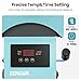 Hat Press Heat Machine for Caps with Presice Temp&Timer Control, Timer Auto Starter, Hat Heat Press with 2 Platens for Trucker Hat & HTV Iron on Vinyl, Sublimation Hat Press, Heat Transfer (Blue)