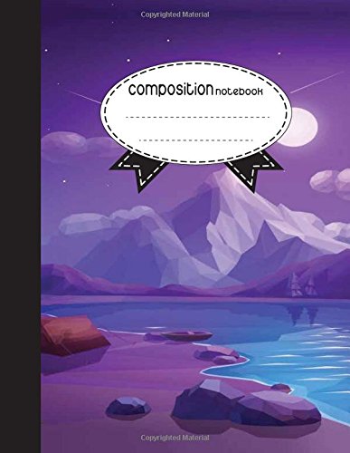 Composition Notebook, 8.5 x 11, 110 pages: Mountain river: (School Notebooks)