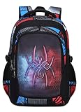 Lmwzh Backpack For Boys Elementary School Bags Kids Bookbag Waterproof Lightweight Durable (18Inch)