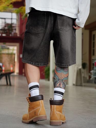 Image of Lymio Shorts for Men | Denim Shorts for Men | Regular Fit Casual Jean Half Pants Knee Length Trousers (LMHP-54-55)
