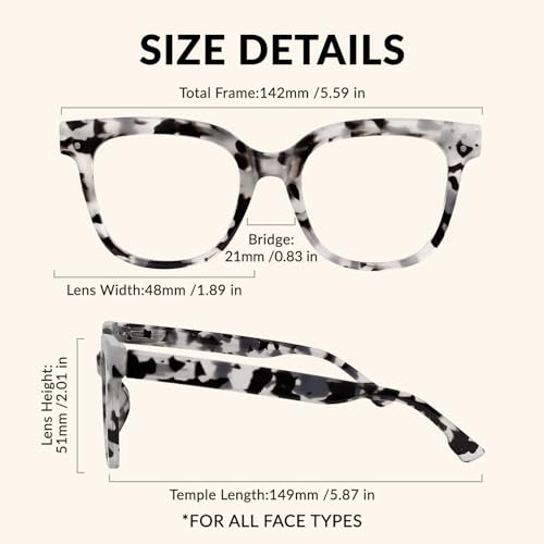 Image of Blue Light Glasses for Woman Men, 99% Blocking Square Frame 1 Pack | UV Filter & Eye Strain,Anti-Glare & Lightweight Eye Protection for Teens and Adults, Ideal for Computers, Gaming and Office