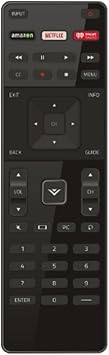 XRT122 Remote Control for Vizio Smart TV Remote, No Need to Program, Universal Remote for Vizio TV Models E32H-C1 E40-C2 E40x-C2 E390i-B1E E65-C3 E700i-B3 with Amazon Netflix IHeart Radio APP Key