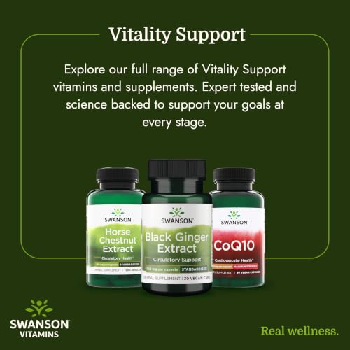 Swanson Black Ginger Extract Capsules