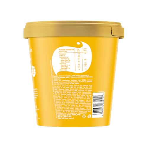 Image of Kwality Wall's The Dairy Factory Butterscotch Icecream Tub, 700 ml