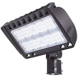FaithSail 200W LED Parking Lot Lights Outdoor Shoebox Flood Light, 26000LM, 5000K, 600W MH/HPS Replacement, Ultra Bright Dusk to Dawn Commercial Area Street Pole Shoe Box Lighting, Slip Fitter Mount