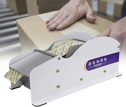 Dispenser Manuale di Nastro Adesivo, Dispenser di Nastro Adesivo per imballaggio attivabile con Acqua con taglierina in Acciaio Inossidabile per Una sigillatura sicura di Cartoni e scatole.