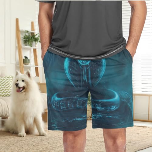visesunny Men's Pajama Shorts Summer Soft Sleep Shorts for Men Pjs Bottoms pants with Pockets2
