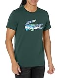 Lacoste Men's Short Sleeve Graphic Croc Print Ultra Dry T-Shirt, Sinople, Large