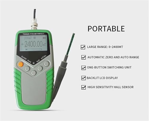 Gaussímetro digital portátil TD8620 miniatura 3