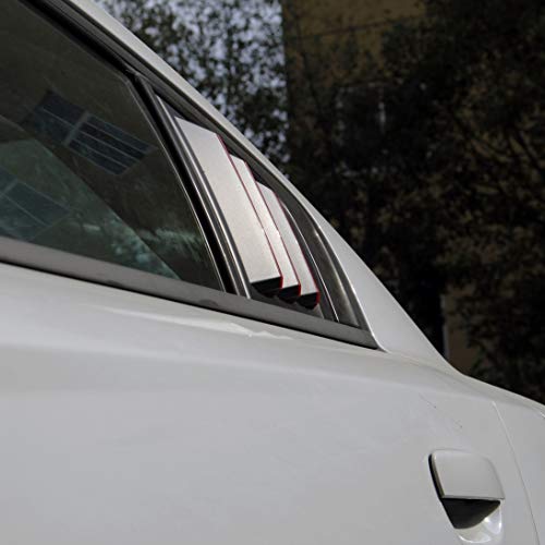 Image of Side Window Louvers Air Vent Scoop Shades Cover Blinds ABS for Dodge Charger 2011-2021 (Red line)