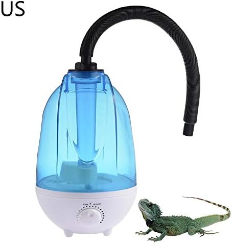 NMSLQ Upgrade Reptile Humidifier Fogger 4L - Tank Ultrasonic Premium Humidifying Unit Quite Operation Automatic Shut-Off Ideal for Reptiles Amphibians and Herbs