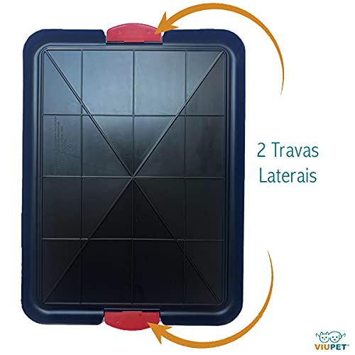 Sanitário Canino Xixi Dog Banheiro Pet Tapete Higiênico Cães Premium (Vermelho)