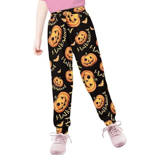Halloween Workout Pants for Kids Oversized Sweatpants Running Trackpants for Teen Boys Girls Sweatpant with Pocket4