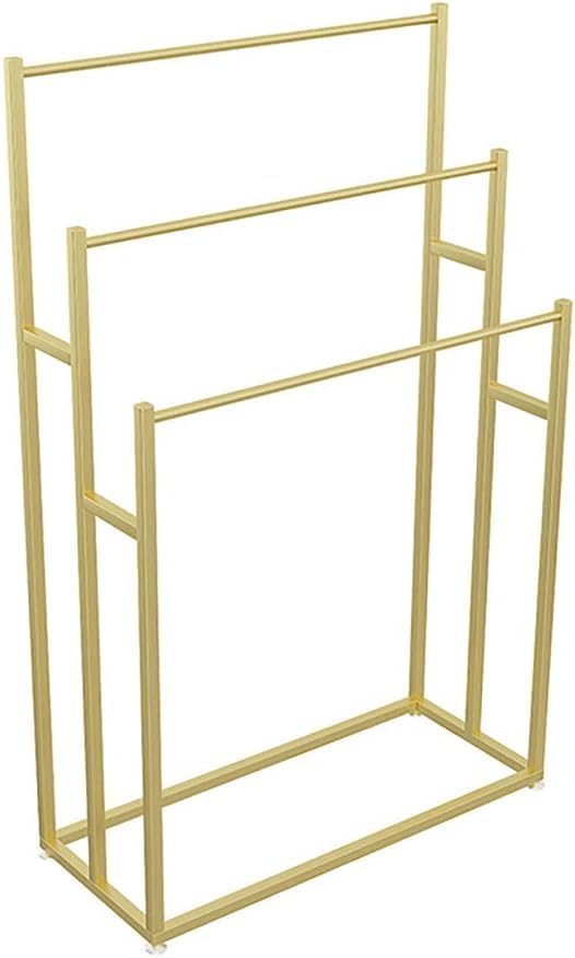 Porte-serviettes sur pied porte-serviettes en métal 3 barres 75cm