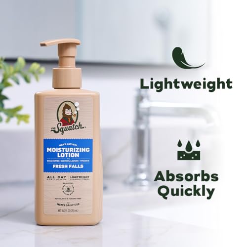 Dr. Squatch Natural Hand and Body Lotion for Men - Made with Shea Butter, Coconut Oil, Vitamin E for 24-Hr Moisturization - Pine Tar & Fresh Falls (10 fl oz, 2-Pack) - image 3
