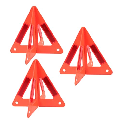 3 triángulos reflectantes plegables para emergencias vehículos miniatura 6
