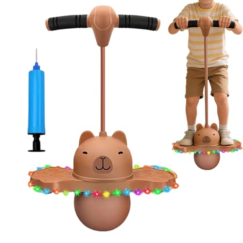 Lanmijia pogoes Stick para Niños, pogoes Ball con Asas, Equilibrado y Coordinado Pogode Rebote, Saltador Niños Pogosaltarin para Entrenamiento del Equilibrio y Deportes