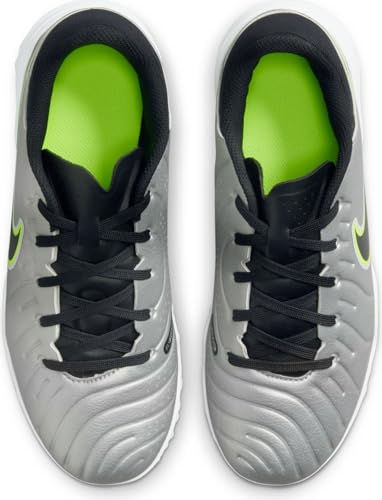 Nike Jr. Tiempo Legend 10 Academy (DV4351-001, Metallic Silver/Volt/Black)4