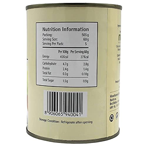 Image of Freshos Bamboo Shoot Halves in Water, 565 g, White & Yellow (Pack of 3)