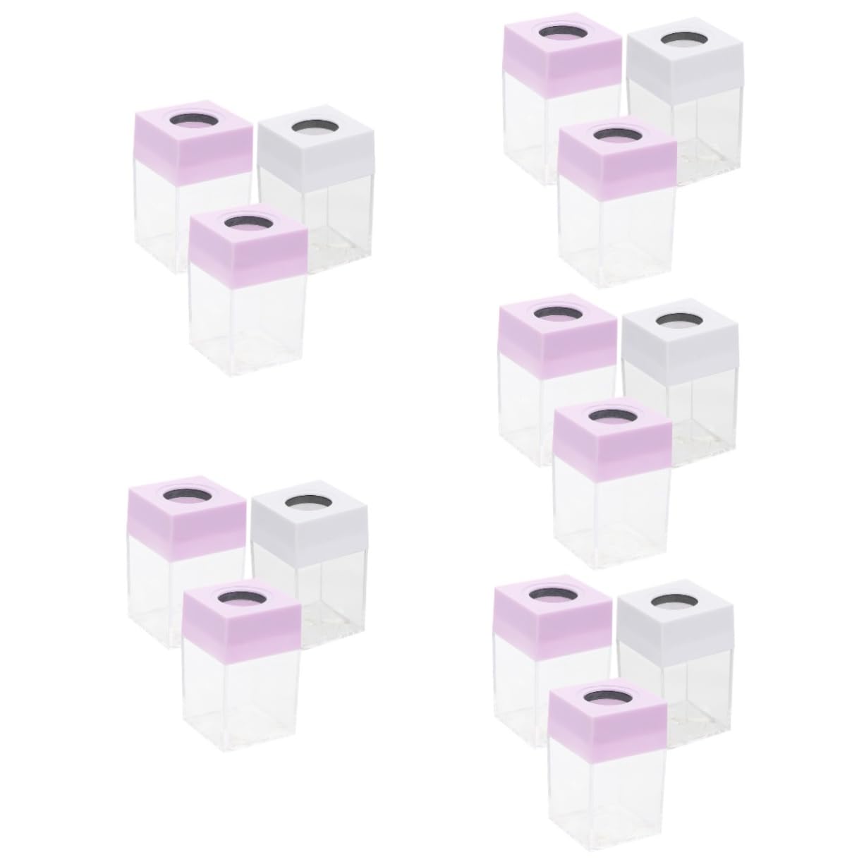 SHINEOFI 15 Piezas Cubo Almacenamiento Clips Papel Soporte Para Chinchetas Oficina Organizador Clips Papel Porta Clips Magnético Envase Escritorio Páginas Archivadores