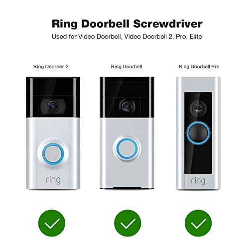 Ring Doorbell Screwdriver,Ring Screwdriver Bit Set For Battery Change & Wifi Password Reset Access,Ring Screwdriver For All Doorbells Include Video Doorbell, Video Doorbell 2, Pro And Elite (Blue) #TOP2