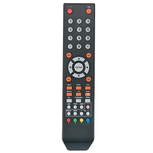 Remote Control Replacement Applicable for Sceptre TV E195BD-SR E246BD-SMQK U435CV-UMR C550CV-UMR E168WV-SS X438BV-FSR X322BV-SRR C650CV-UMR C658CV-UMR E165BD-SS E165WV-SS E165WD-SS X435BVFSR E168WD-SS