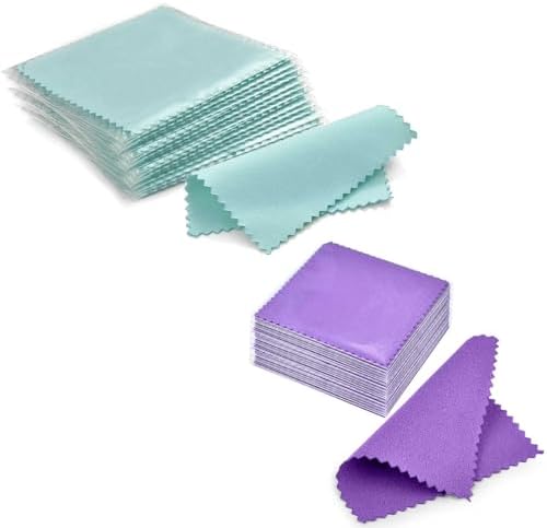 SEVENWELL 100pcs Jewelry Cleaning Cloth, Polishing Cloth for Sterling Silver, Gold Platinum image 5