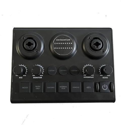 Interface audio de jeu et table de mixage XLR pour le streaming en direct