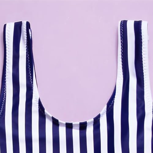 𝐇awaiian Bathing Suit for Kids Girls Trendy One-𝐏iece Stripe Swimsuits Summer Swimming Suit Suspender Swimwear3