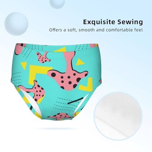 Retro Mushroom Girls' Underwear Soft Cotton Little Girls Panties Comfort Briefs3